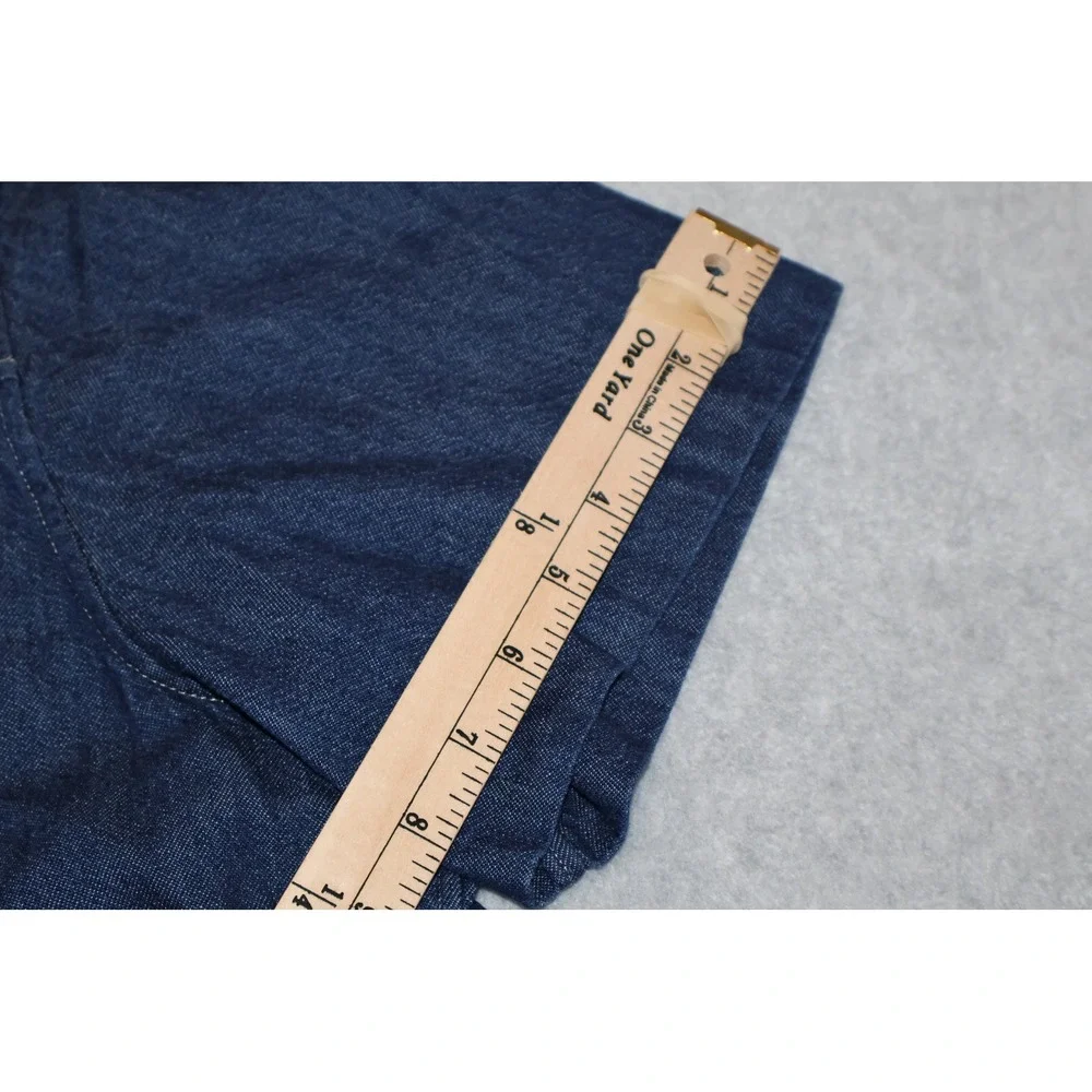 Banana Republic Denim Shirt Mens XL Blue Jean Short Sleeve Utility Workwear
